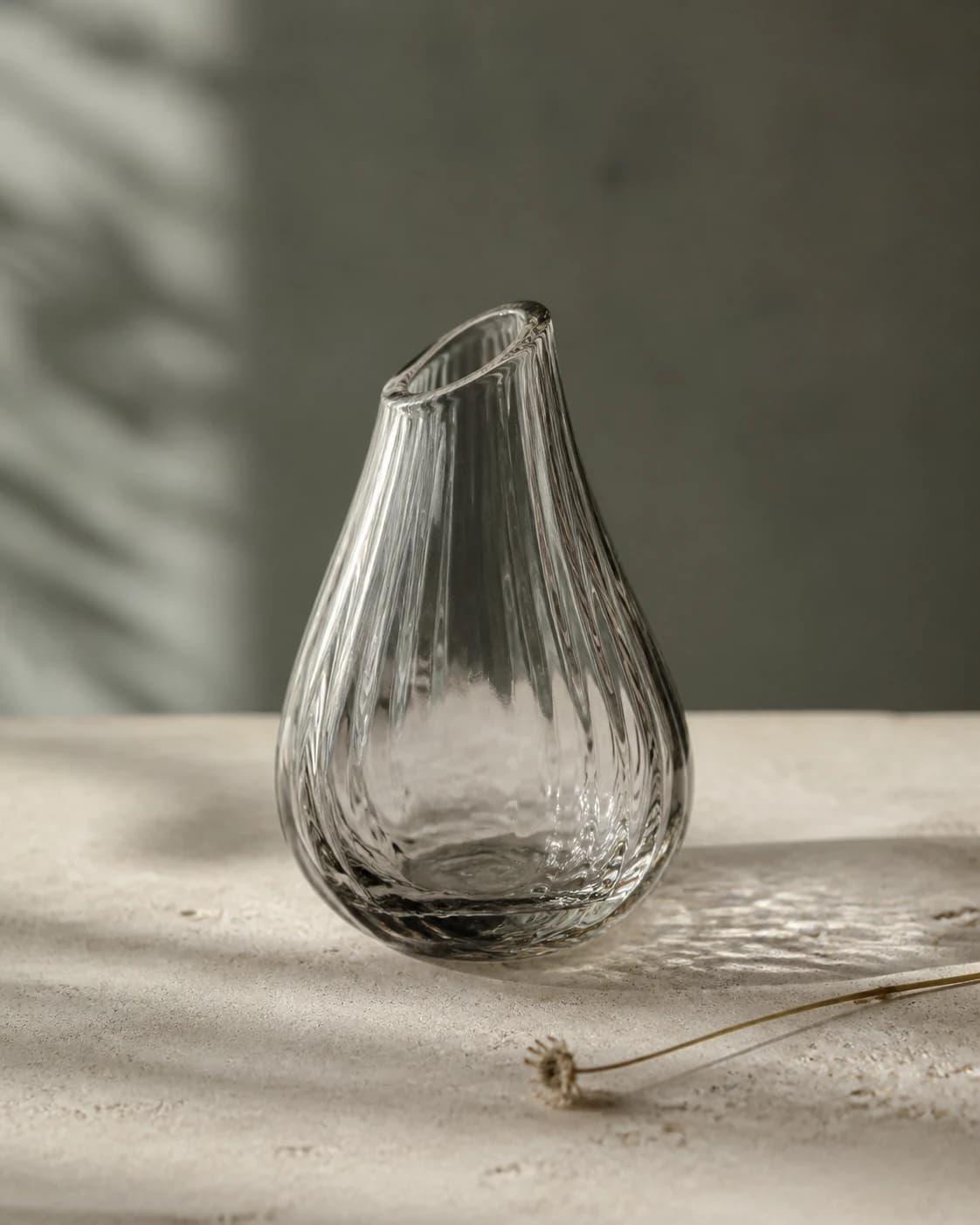 RippleGlass Bud Vase, contemporary decor by Caldria Home