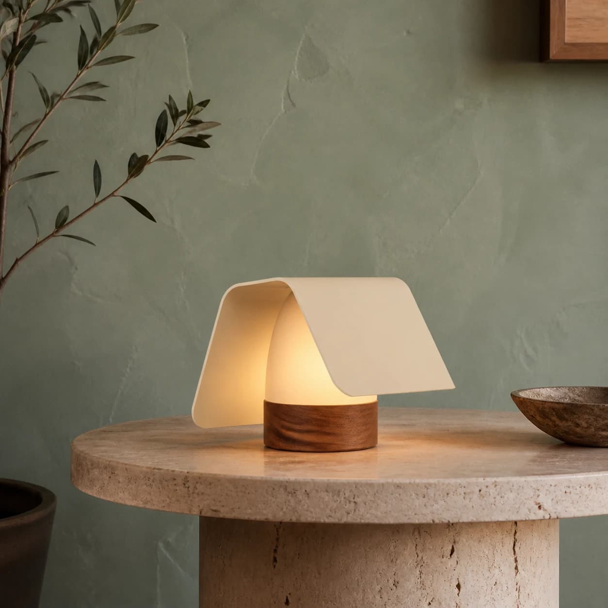 LumenFold Table Lamp, contemporary decor by Caldria Home