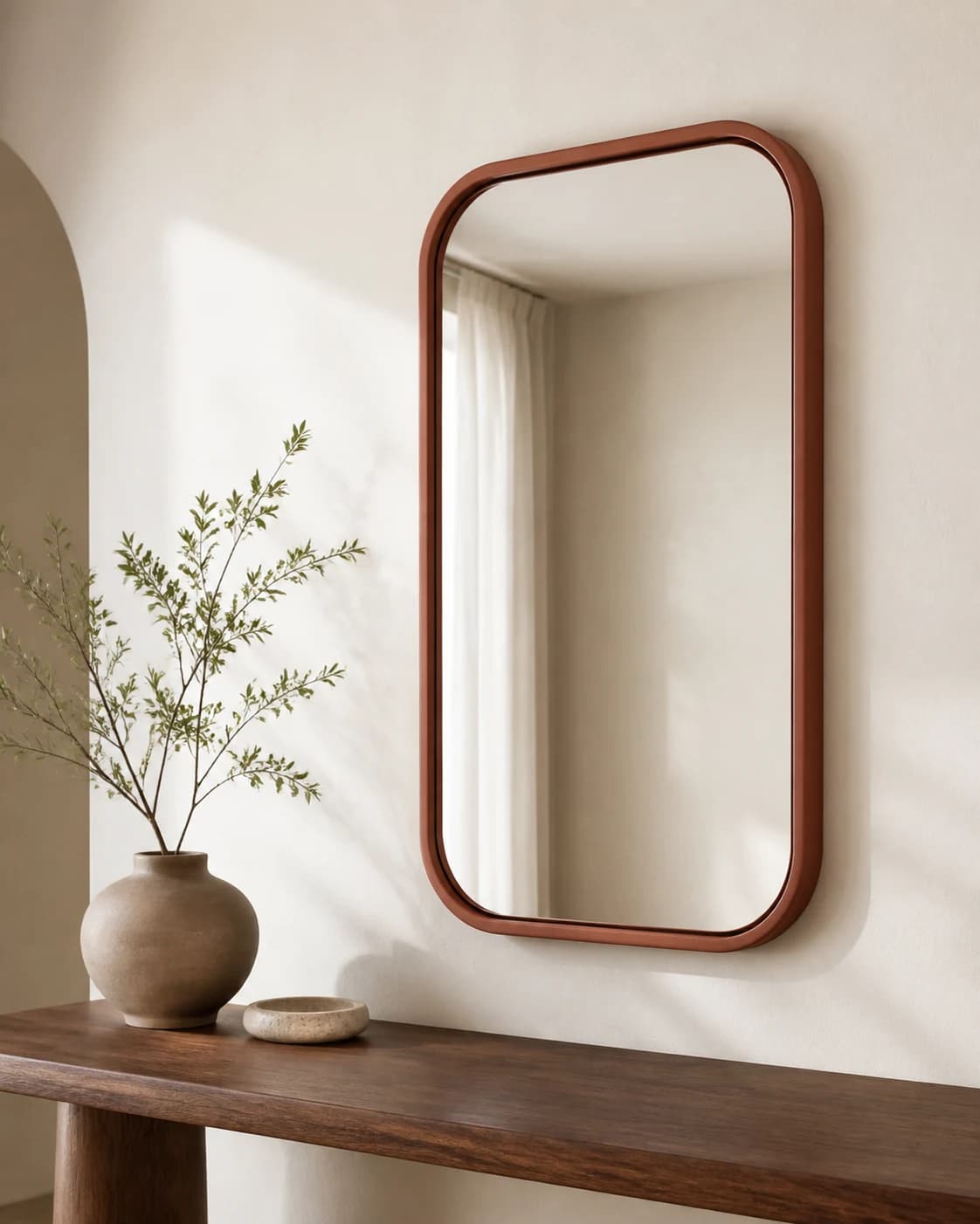 TerraFrame Wall Mirror, contemporary decor by Caldria Home